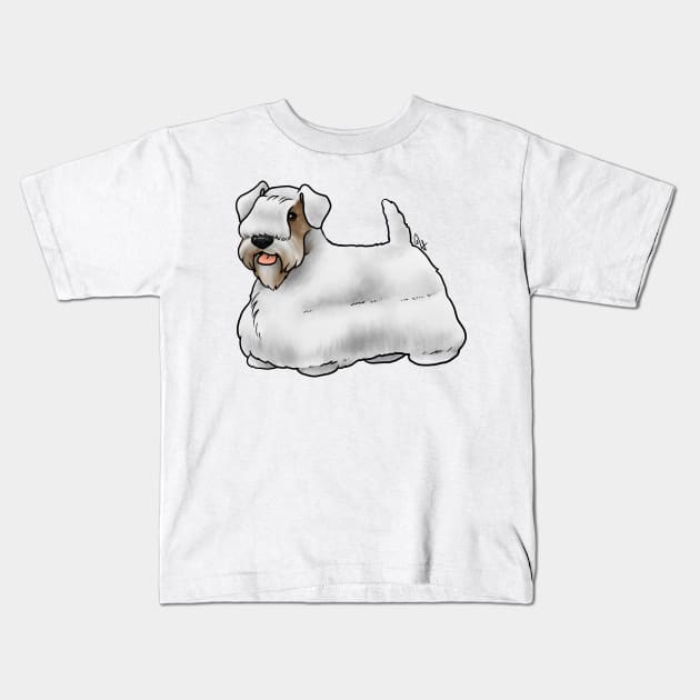 Dog - Sealyham Terrier - Tan Kids T-Shirt by Jen's Dogs Custom Gifts and Designs